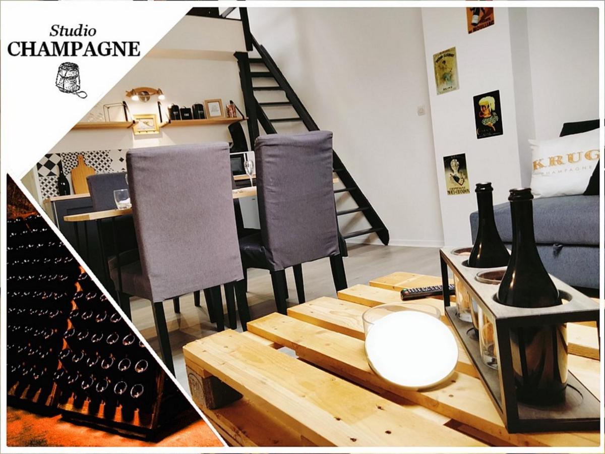 Studio Champagne Lejlighed Reims Eksteriør billede